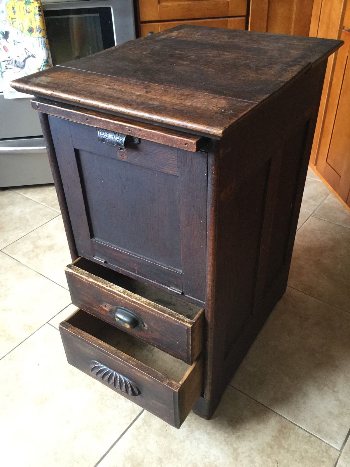 Antique Oak Post Master Cupboard, Desk, Architectural Salvage, Sorting