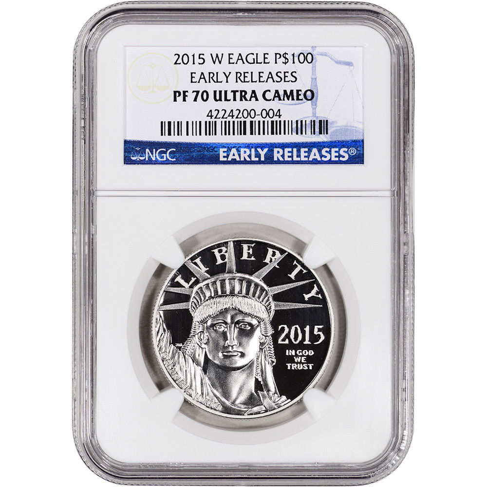 2015-W American Platinum Eagle Proof (1 oz) $100 - NGC PF70 UCAM Early Releases