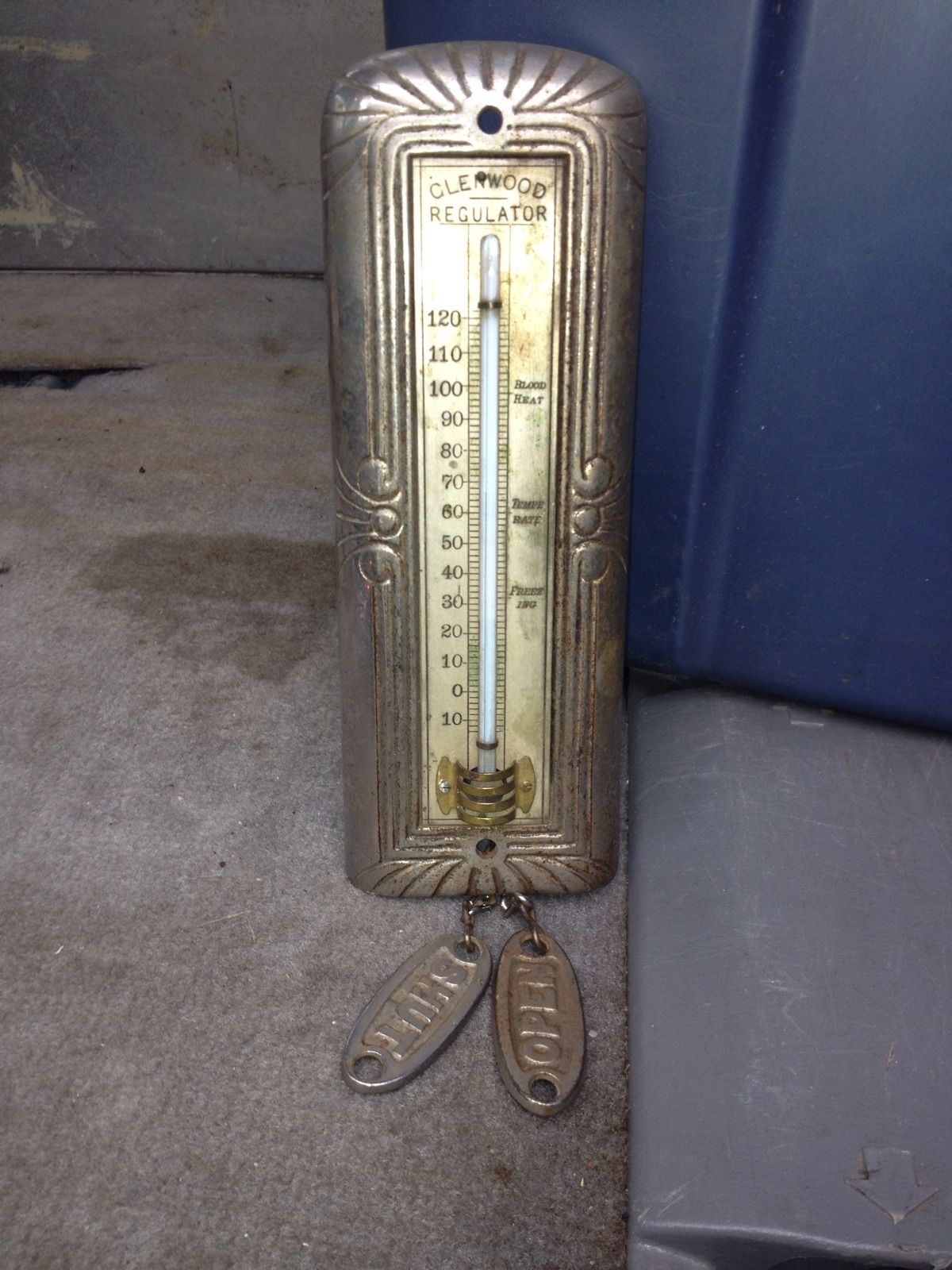 1920's Glenwood Wood Stove Regulator Thermometer