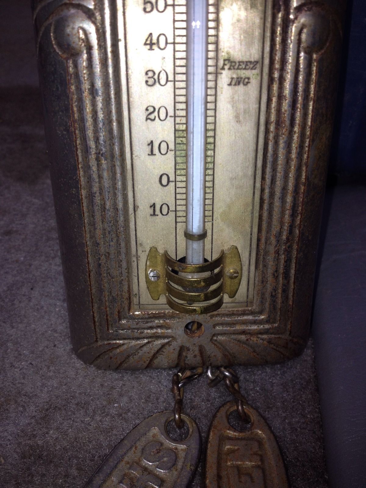 1920's Glenwood Wood Stove Regulator Thermometer