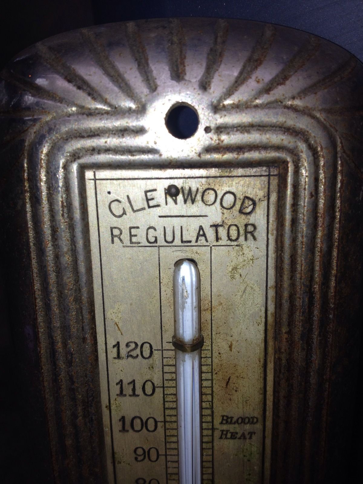 1920's Glenwood Wood Stove Regulator Thermometer