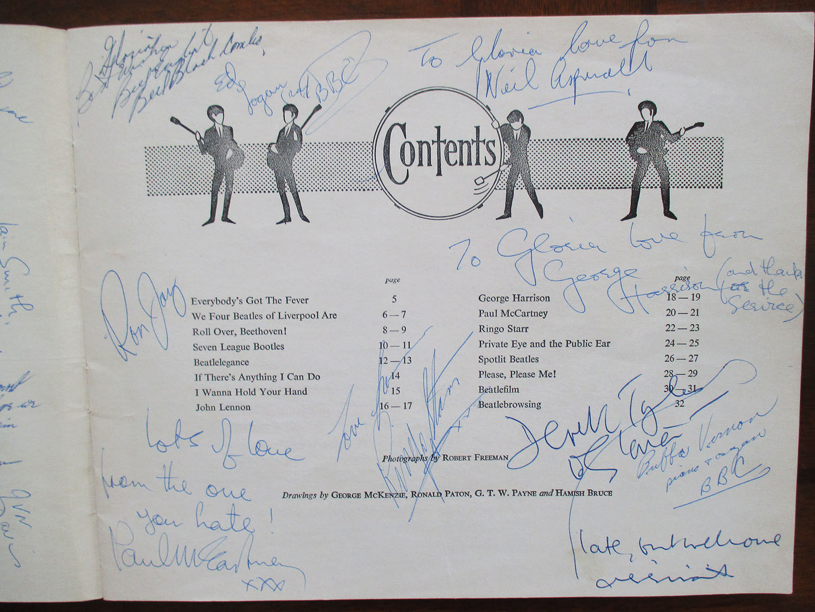 The Beatles "Quiz Book" Signed By The Beatles & Others-1964 Tour