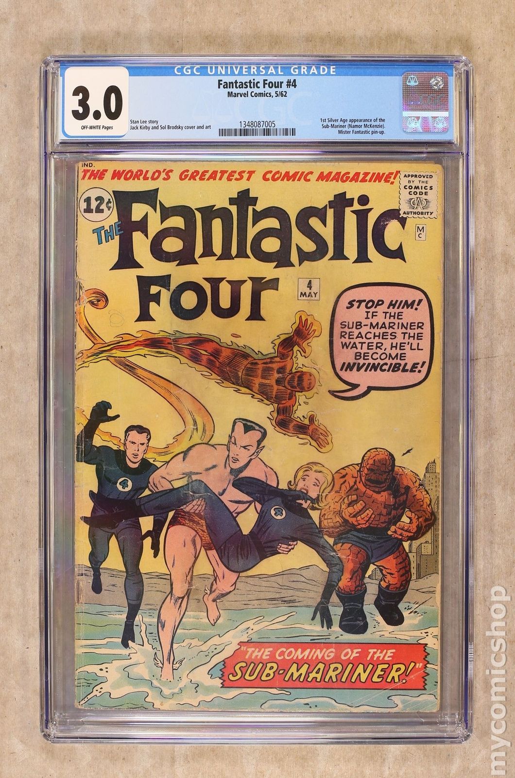 Fantastic Four (1961 1st Series) #4 CGC 3.0 1348087005