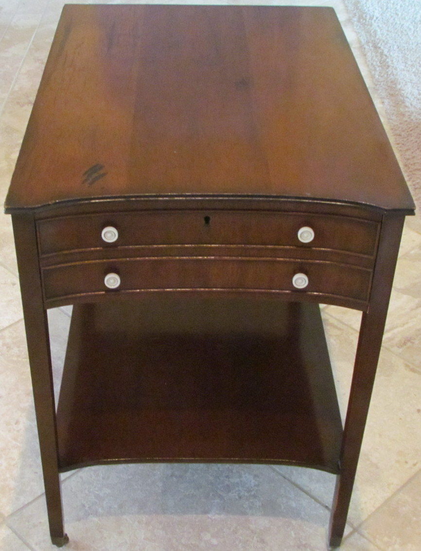 Kittinger of Buffalo Federal Style Drawer Side Table Mahogany Wood