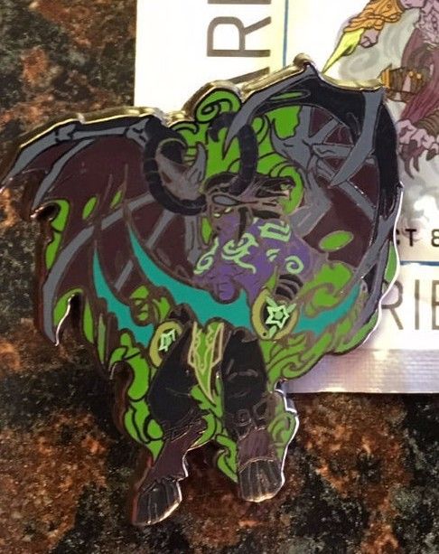 Blizzcon 2014 Series 1 S1 Pin - World of Warcraft - ILLIDAN in color