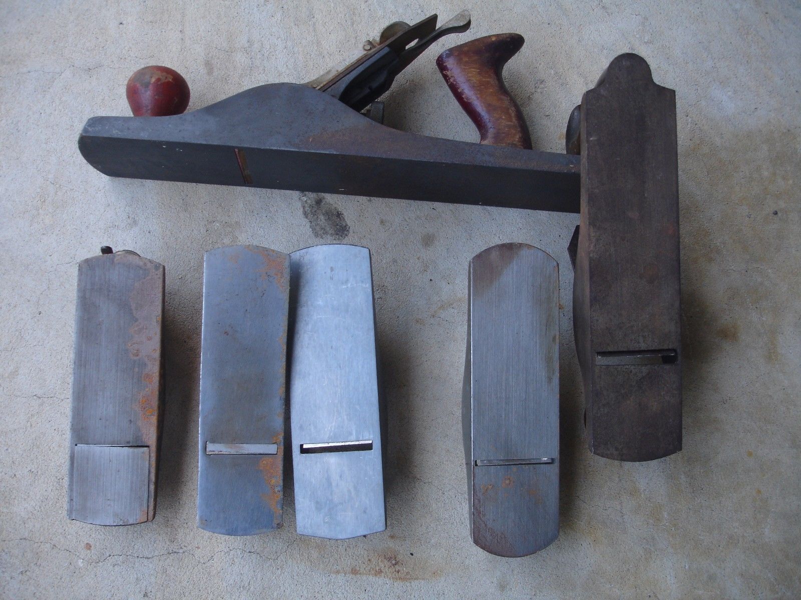 6 Vintage Hand Wood Plane Lot Stanley, USA, US Pat.,