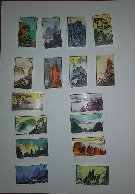 CHINA PRC 1963 HWANGSHAN LANDSCAPES COMPLETE 16 STAMPS