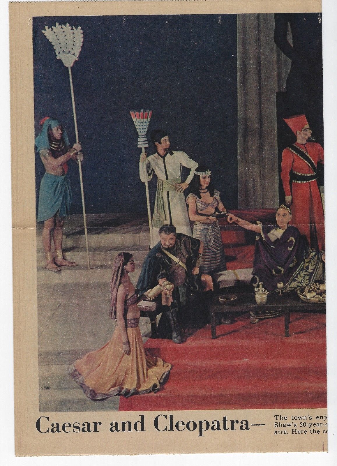 1949 "Caesar And Cleopatra" Hardwicke Palmer  Bernard Shaw National Theatre