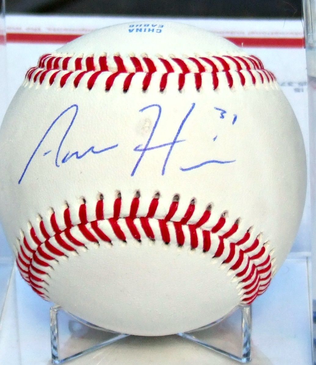 AARON HICKS SIGNED AUTOGRAPHED OML BASEBALL AUTO AUTOGRAPH New York Yankees