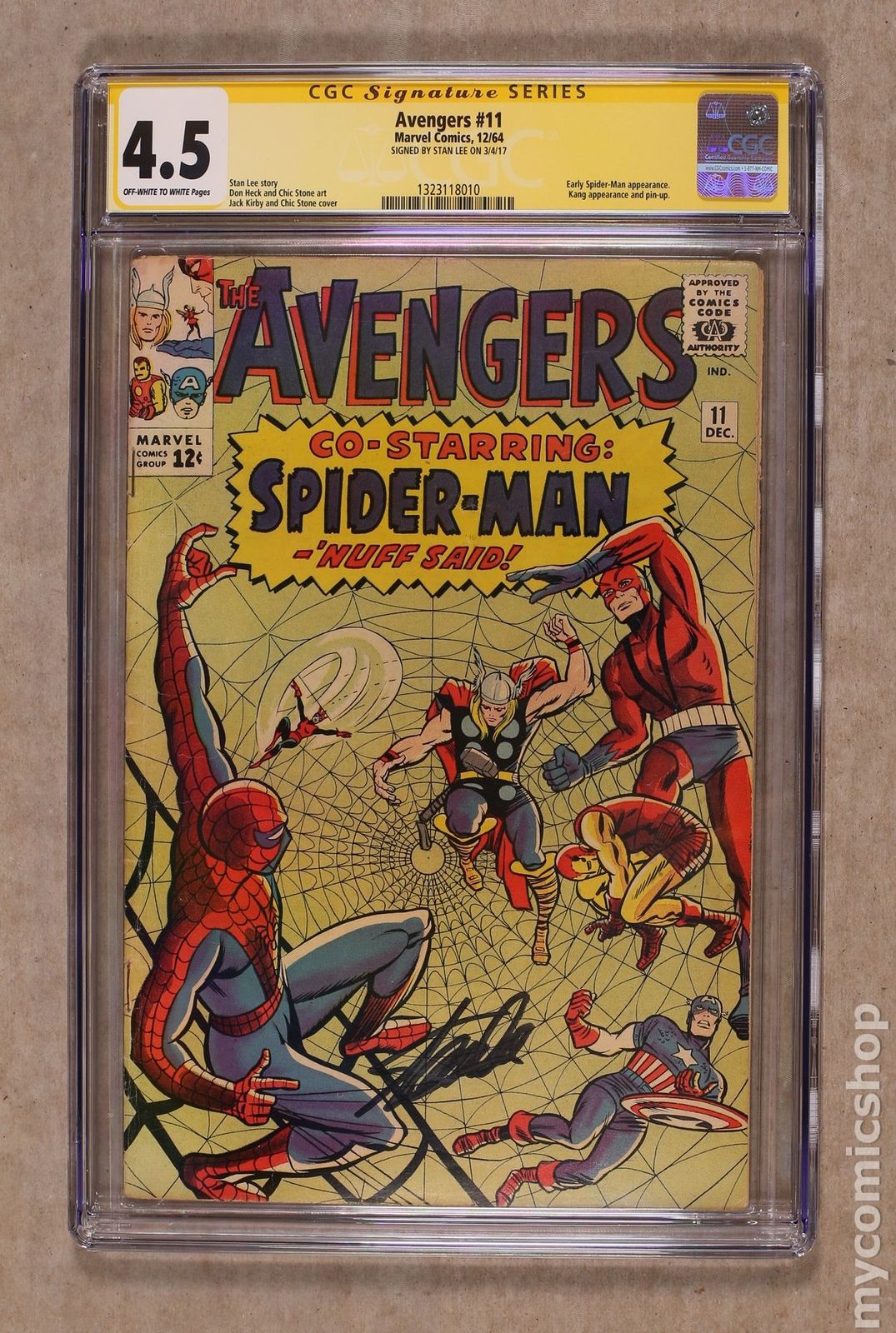 Avengers (1963 1st Series) #11 CGC 4.5 SS 1323118010