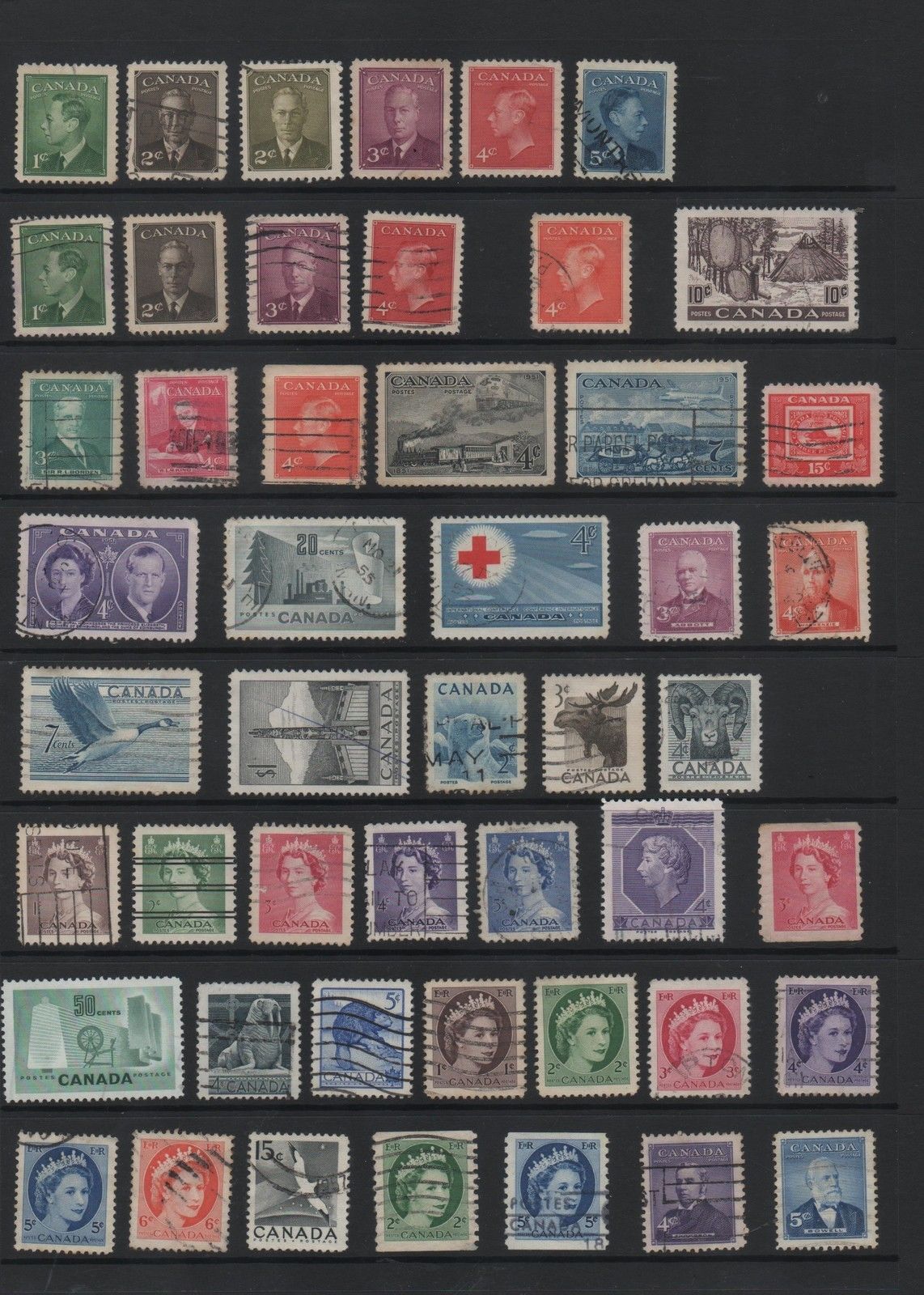 Canada, used lot of 260