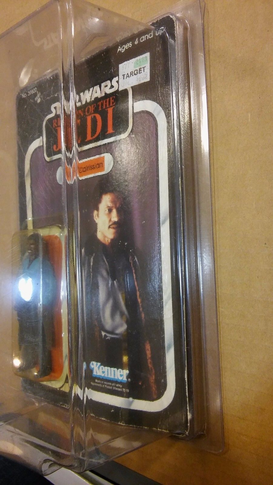 STAR WARS RETURN OF THE JEDI LANDO CARLRISSIAN UNPUNCHED VINTAGE MOC 65 BACK