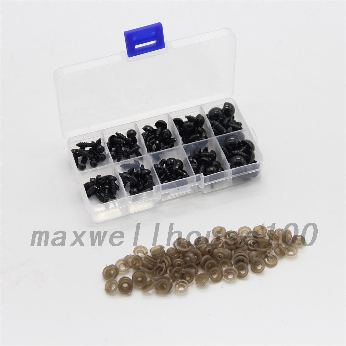 100pcs 6-12mm Safety Eyes For Teddy Bear Doll Animal Puppet Crafts Creative New