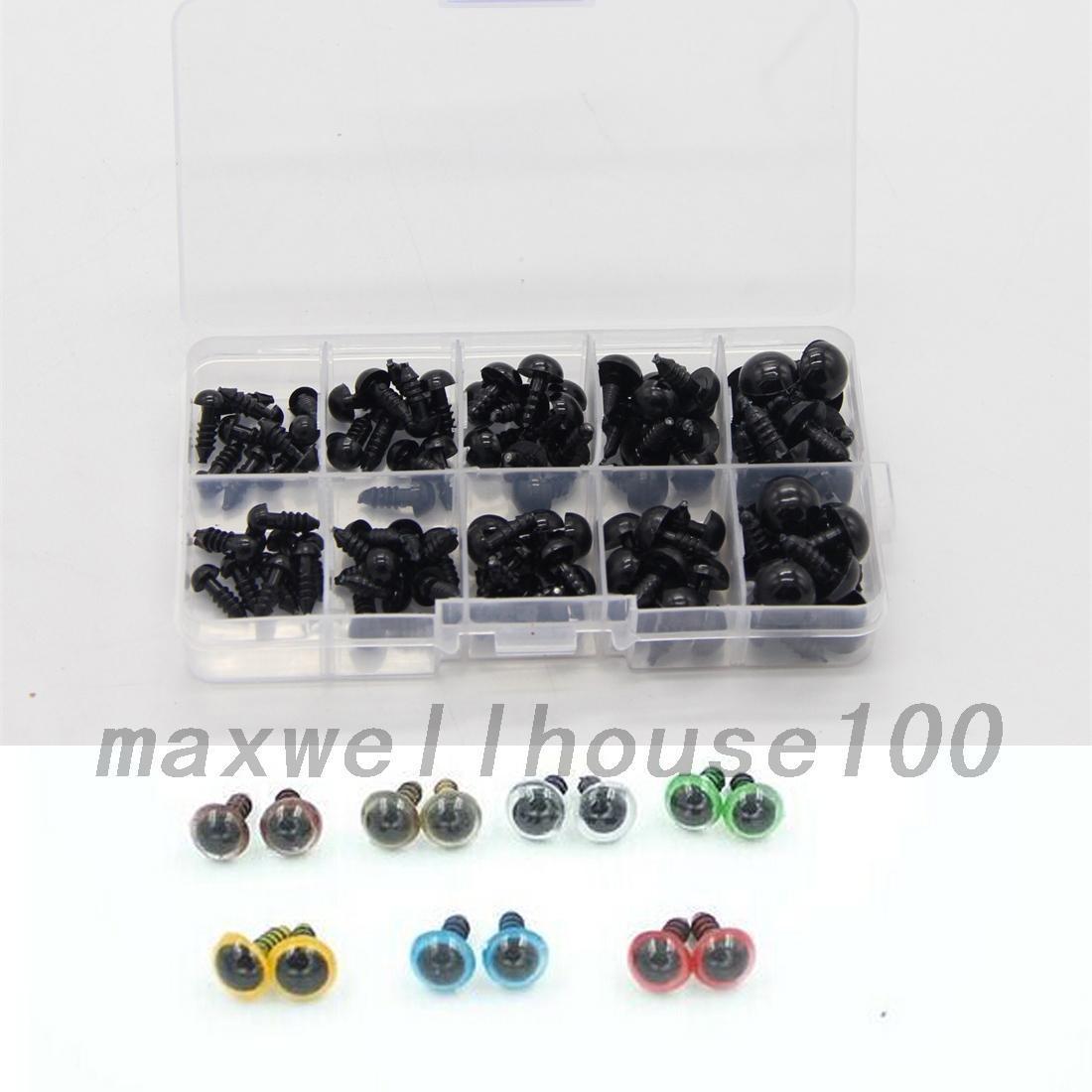 100pcs 6-12mm Safety Eyes For Teddy Bear Doll Animal Puppet Crafts Creative New