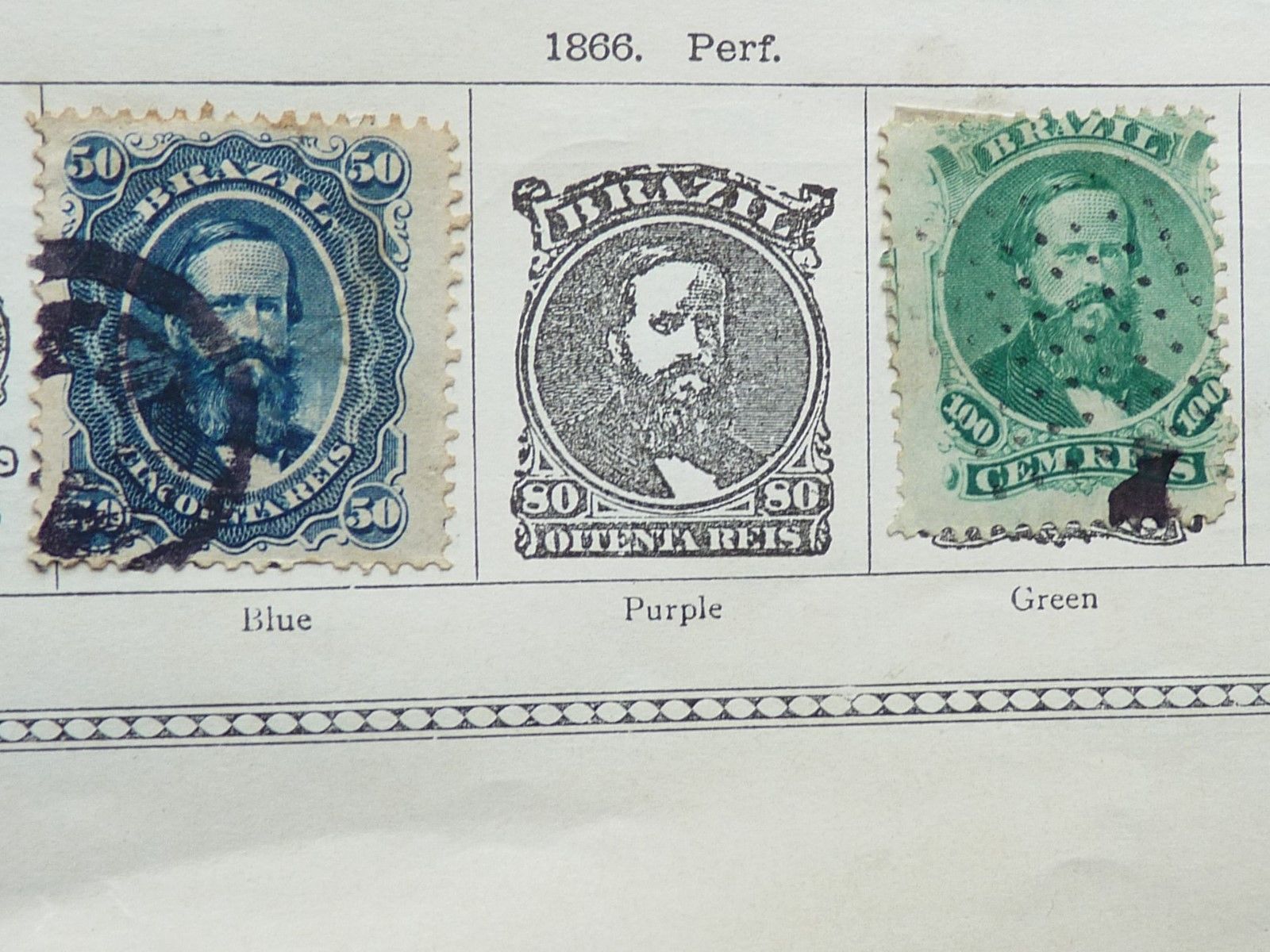 Brazil Stamps - Selection of 18 x Pre-1900 Early Issues.