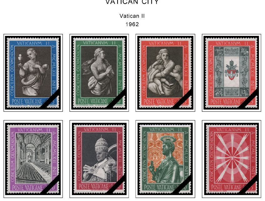 VATICAN CITY STAMP ALBUM PAGES CD 1929-2011 (191 color illustrated pages)