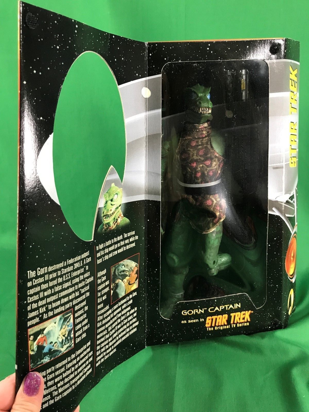 1999 Star Trek Classic Playmates Captain Gorn 12" Action Figure Mint in Box