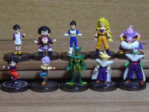 Bandai Dragonball Z Full Color R Gashapon Figure Part 1 Set of 10 Dragon Ball DB