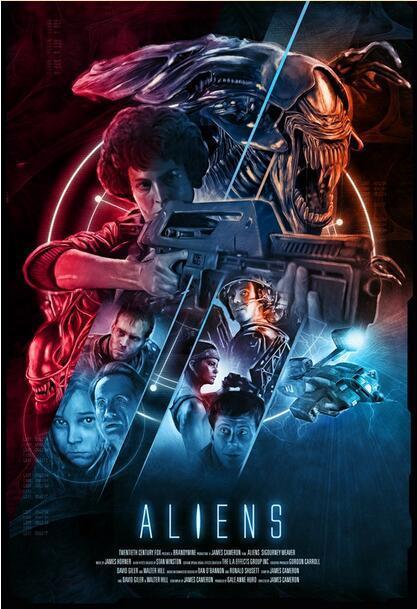 Aliens Movie Art Silk Poster Decor