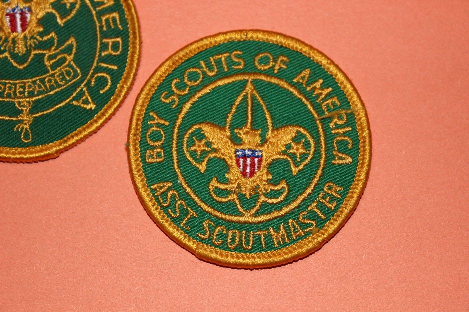 BOY SCOUT VINTAGE LOT ASSISTANT ASST.SCOUTMASTER POSITION PATCHES 1967-1972