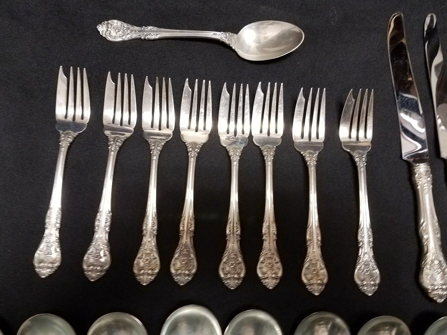 GORHAM 62 pc. STERLING SILVER Flatware Set ( S Mono on back)