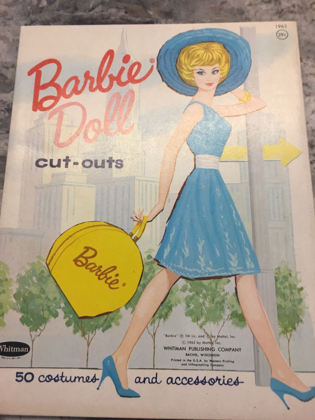 1963 Whitman publishing company Mattel babrie doll cut outs