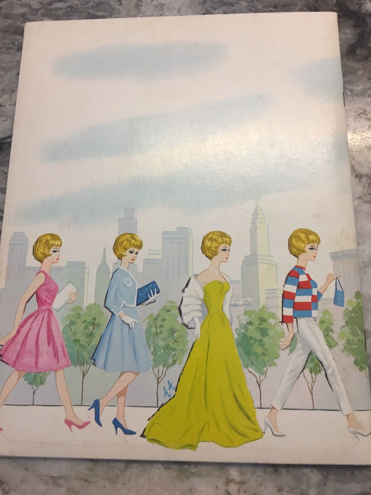 1963 Whitman publishing company Mattel babrie doll cut outs