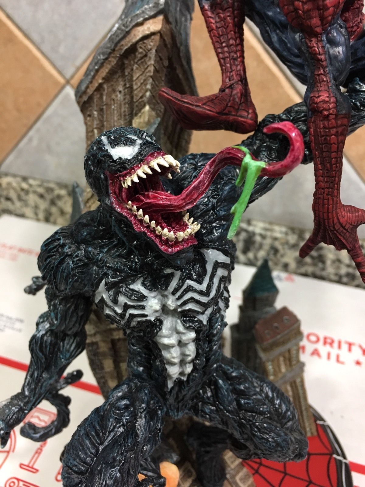 KOTOBUKIYA SPIDER-MAN VS VENOM STATUE MARVEL DIORAMA  MAQUETTE 505/1500 -RARE!