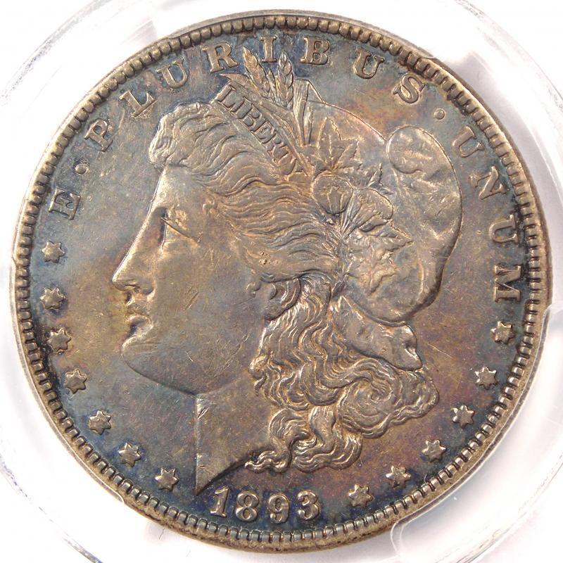 1893 Morgan Silver Dollar $1 - PCGS AU Details - Rare Certified Key Date Coin