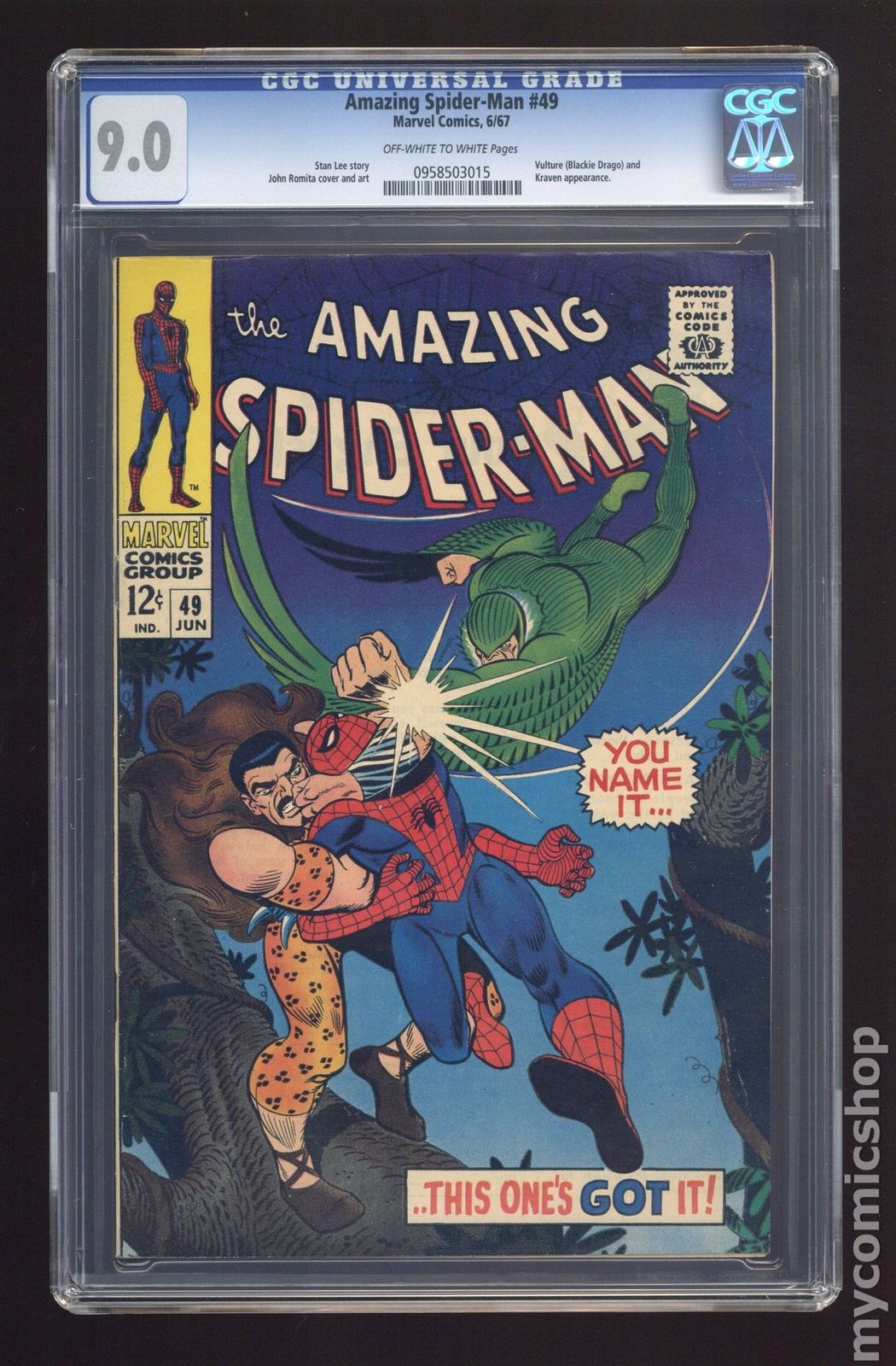 Amazing Spider-Man (1963 1st Series) #49 CGC 9.0 0958503015