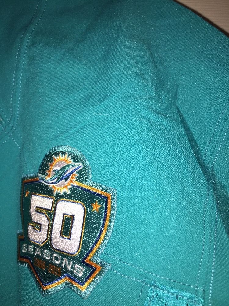 Matt Darr 4 Miami Dolphins Game Used Worn Jersey 2015 50th Patch Photomatched