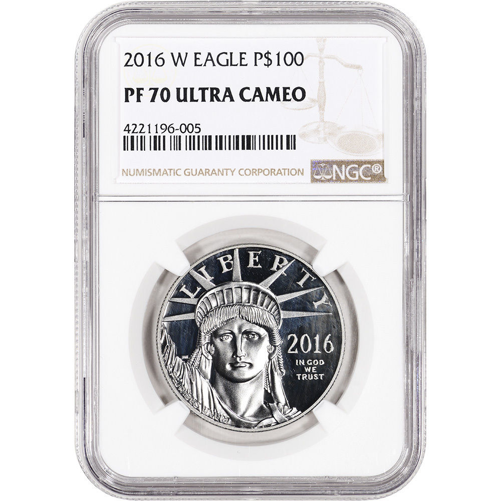 2016-W American Platinum Eagle Proof (1 oz) $100 - NGC PF70 UCAM