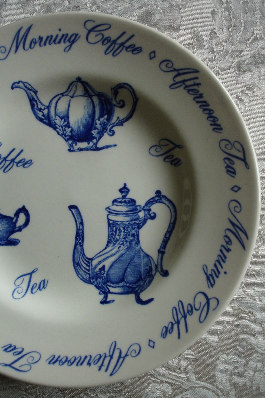 Spode Copeland and Garrett Tea Blue White Plate Set of 6 RARE