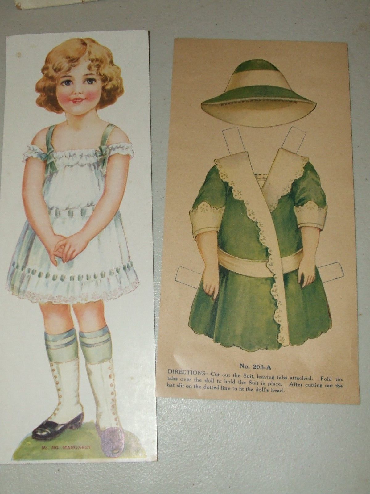 Antique 1910 Saalfield "The Doll I Love Best" Uncut Paper Doll with Original Box