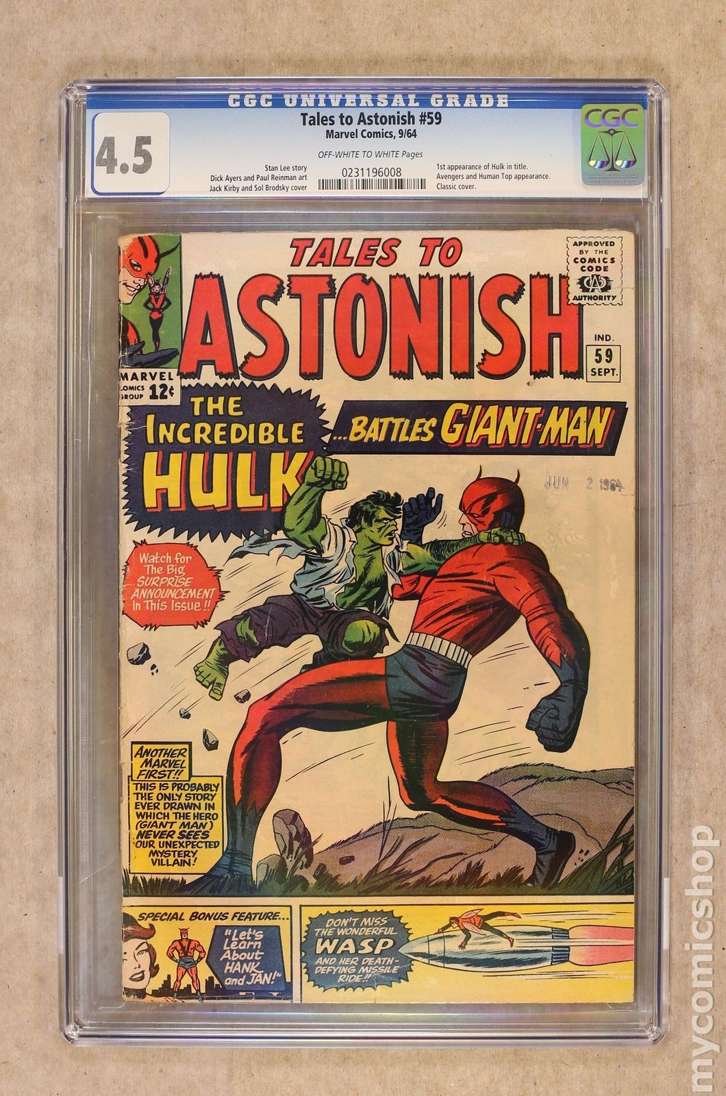 Tales to Astonish (1959-1968 1st Series) #59 CGC 4.5 0231196008