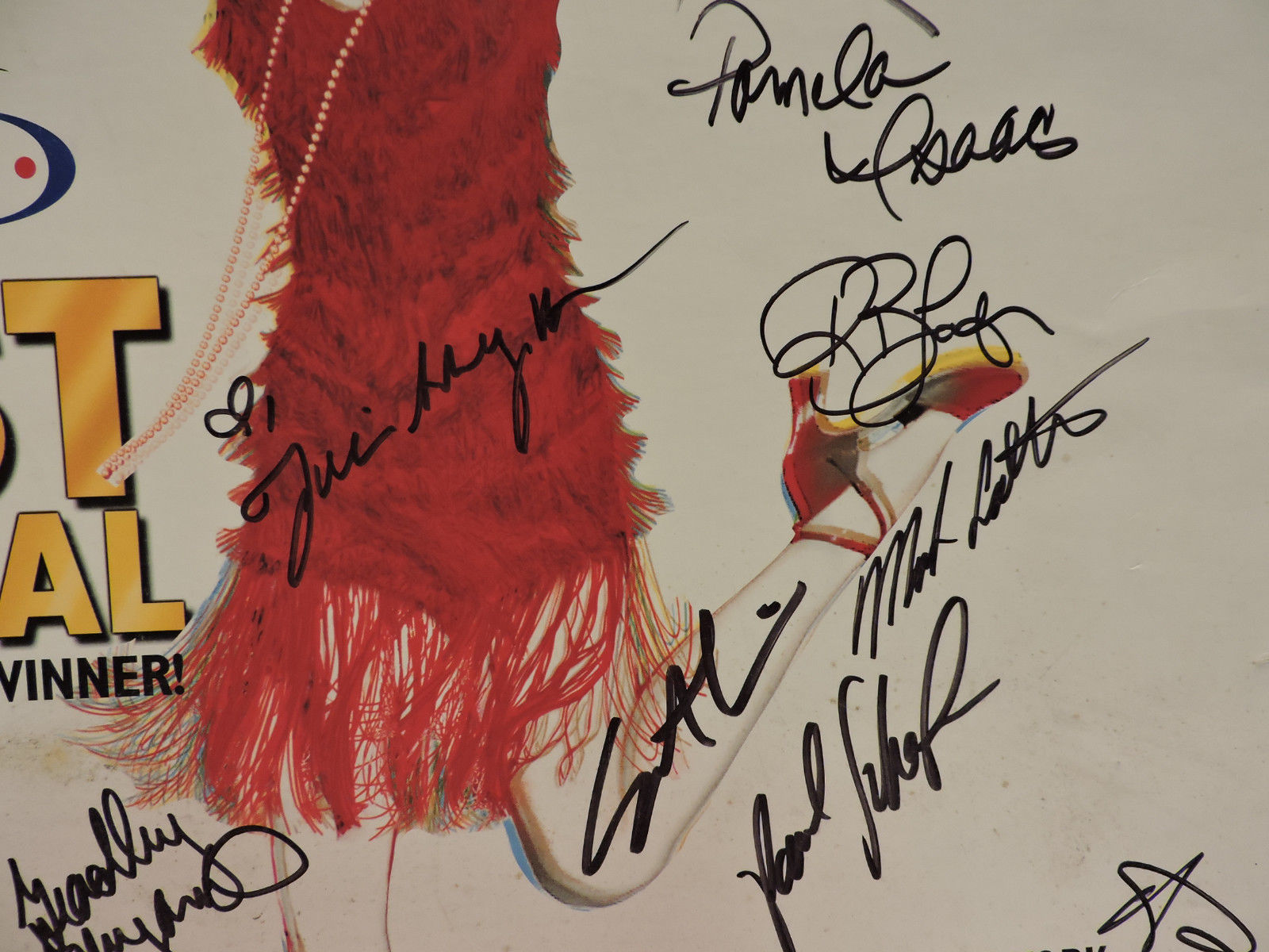 CAST AUTOGRAPHED TONY AWARD WINNING THOROUGHLY MODERN MILLIE  MUSICAL POSTER