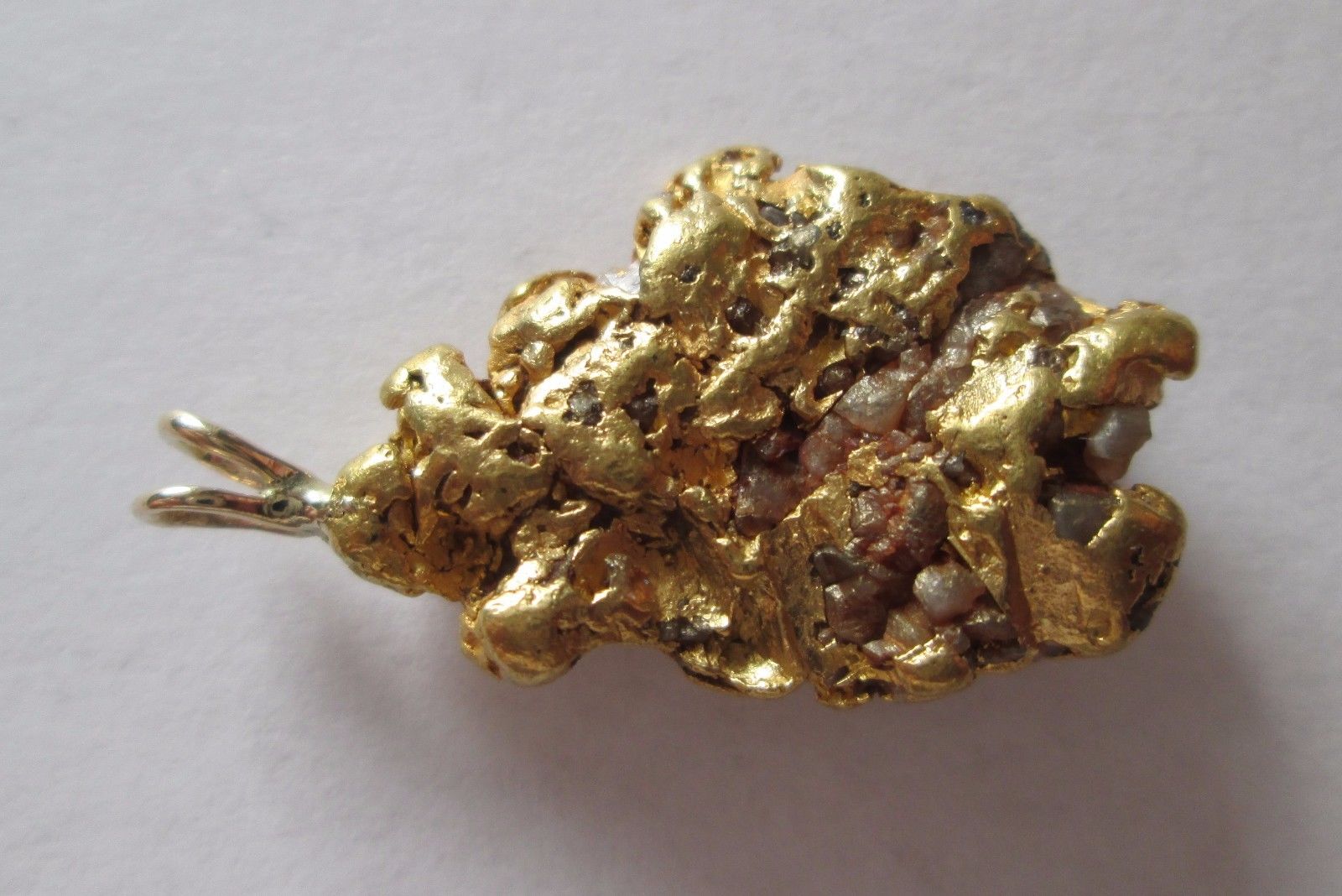 8.448 Gram, Great Quality, Natural Alaska Placer Gold Nugget Pendant, # APM 101