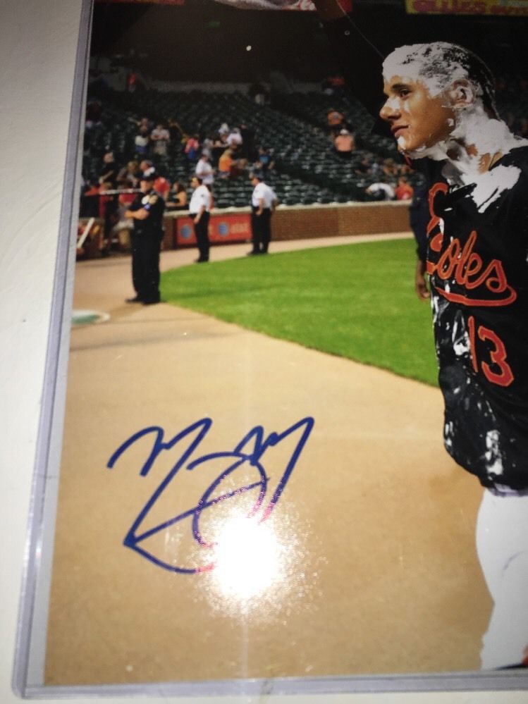 Manny Machado Orioles Baseball Autographed Auto 8x10 Photo PSA #1