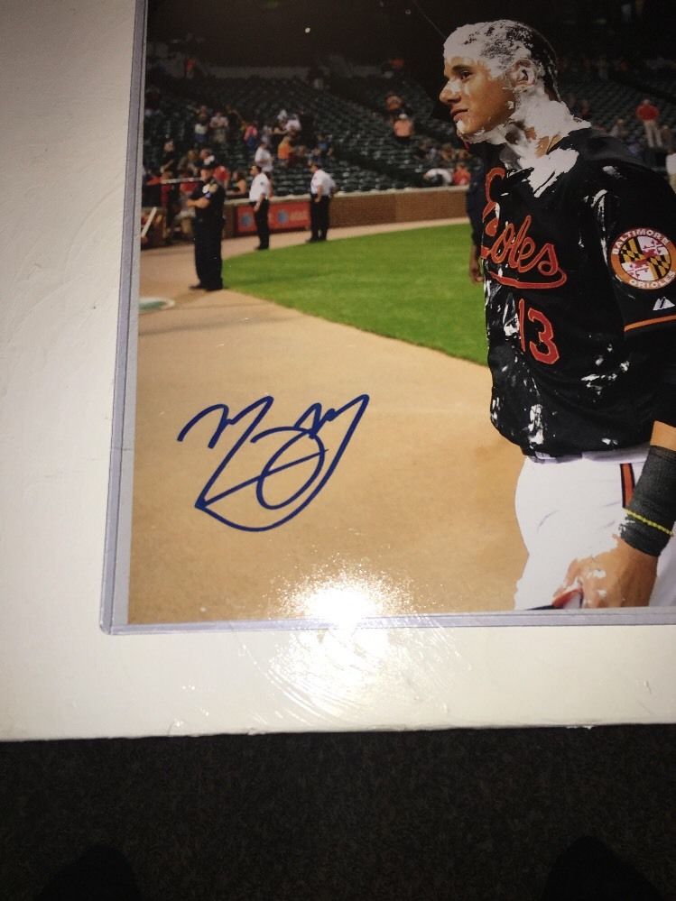 Manny Machado Orioles Baseball Autographed Auto 8x10 Photo PSA #1