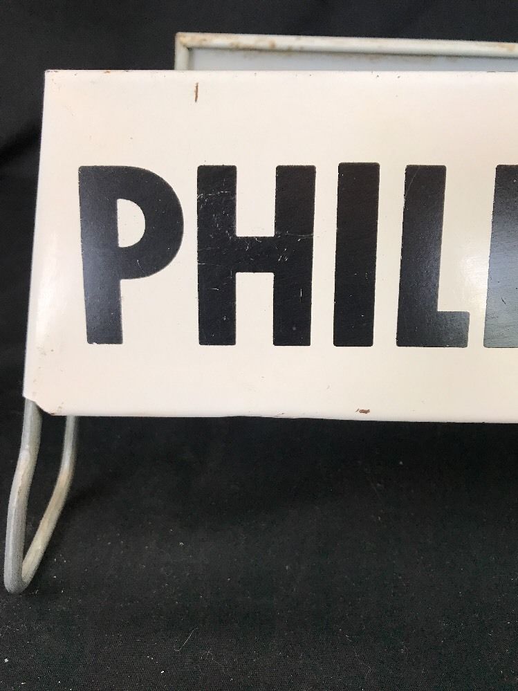 Old Phillips 66 Tire Display Rack Gas Oil Filling Station Holder Ad Sign Vintage