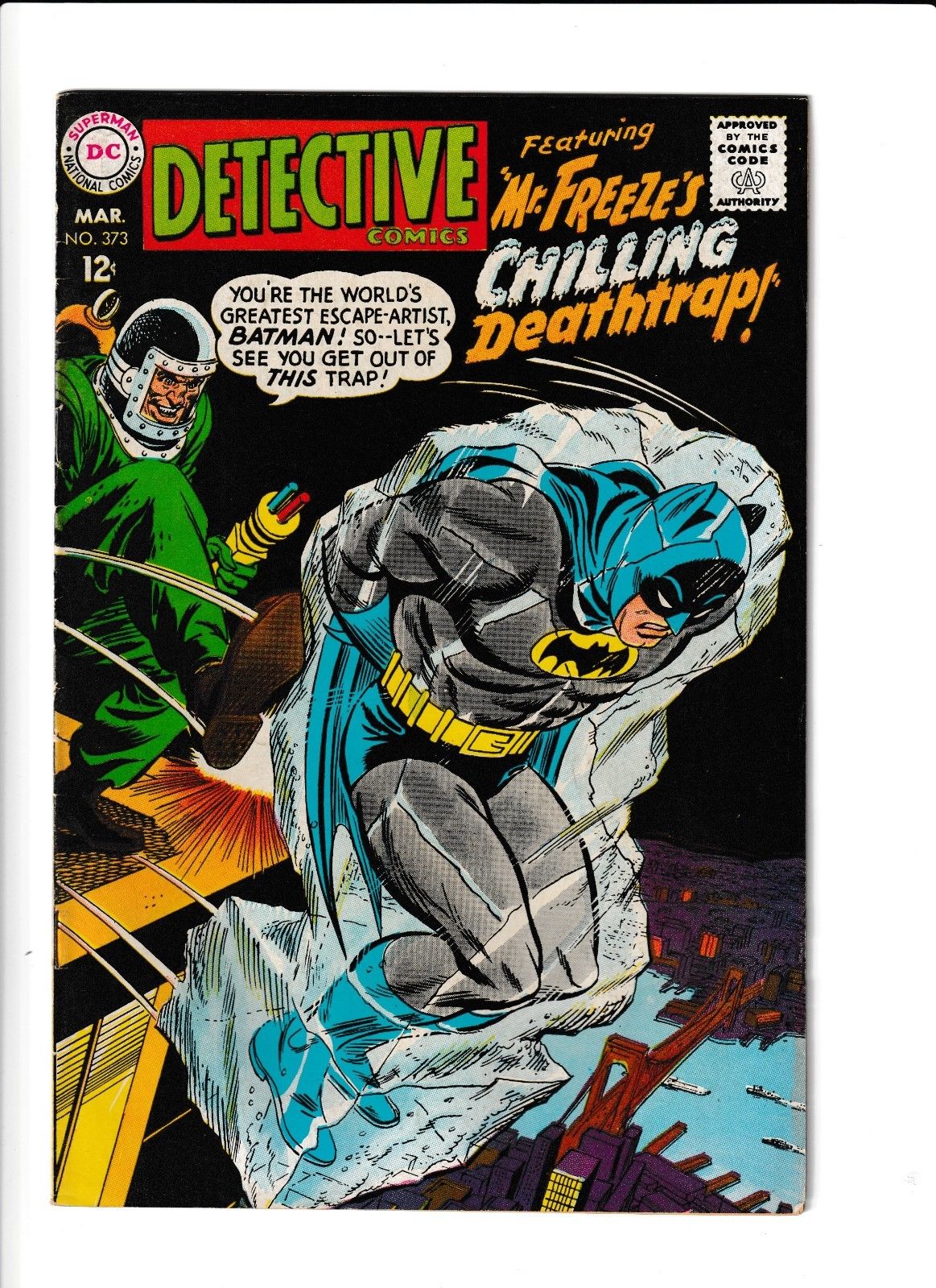 Detective Comics #373 (Mar 1968, DC) First Mention Of Mr. Freeze 7.0