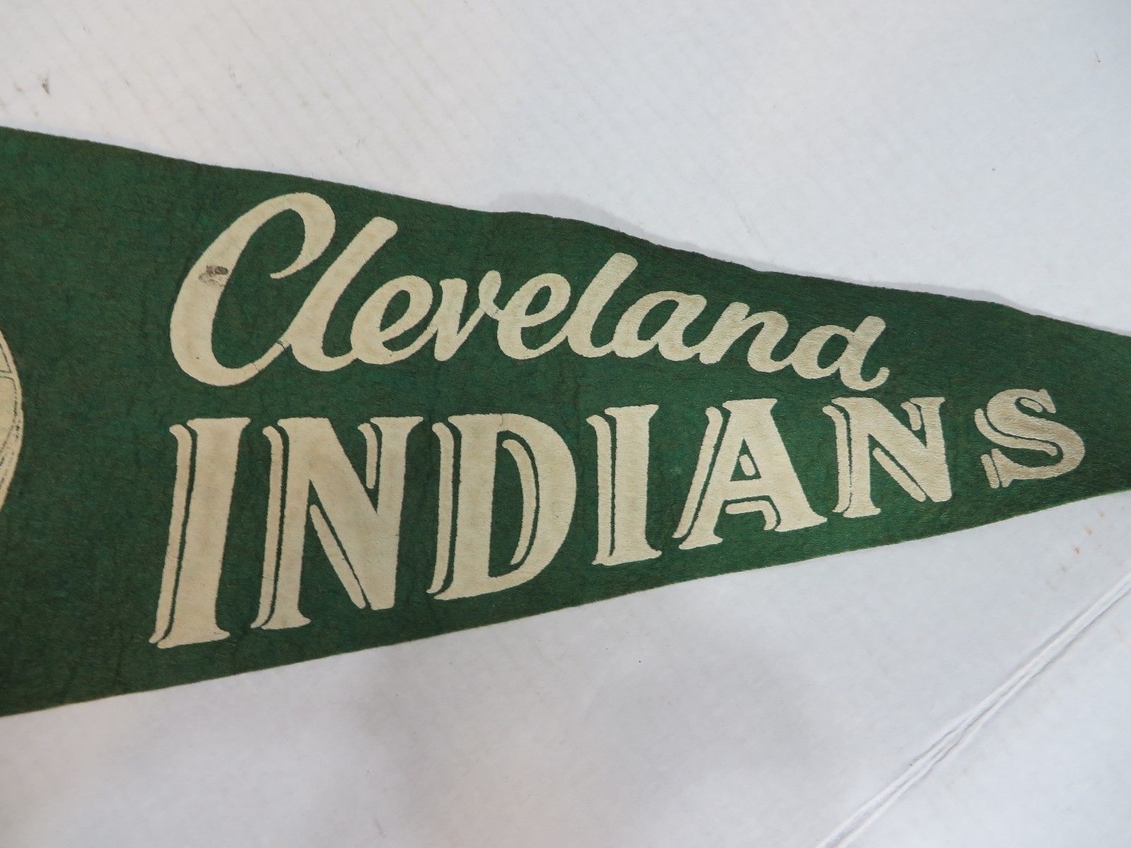 Vintage Cleveland Indians - 26" Felt Pennant - 1950's - 1960's