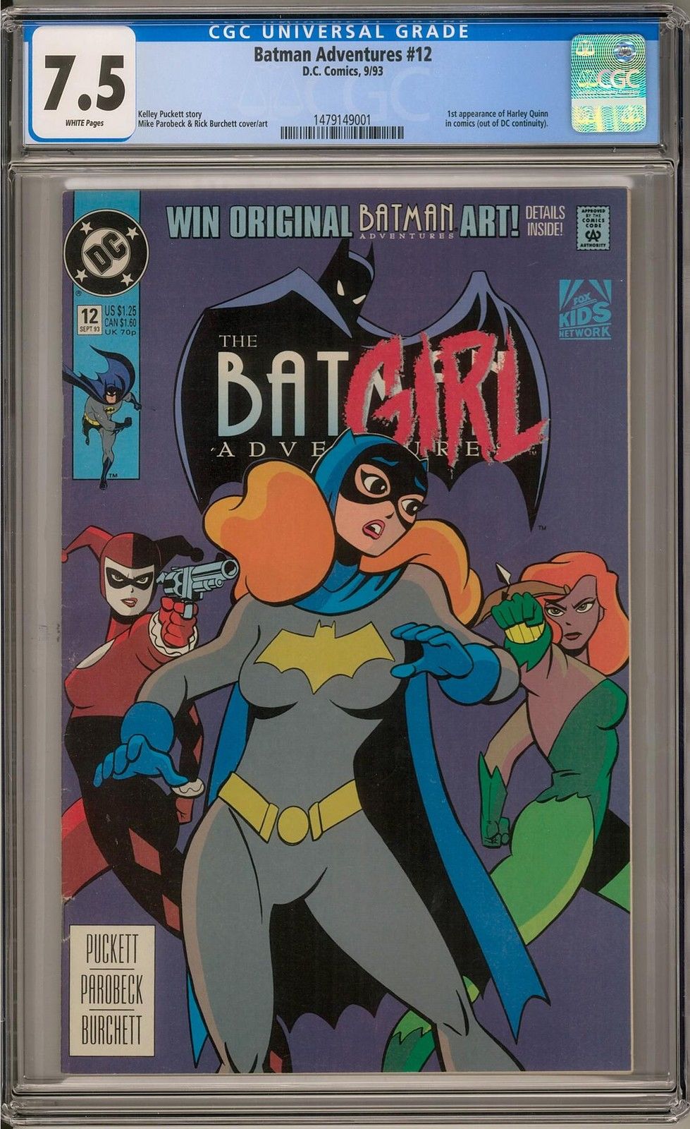 Batman Adventures #12 CGC 7.5 (W) 1st Appearance of Harley Quinn