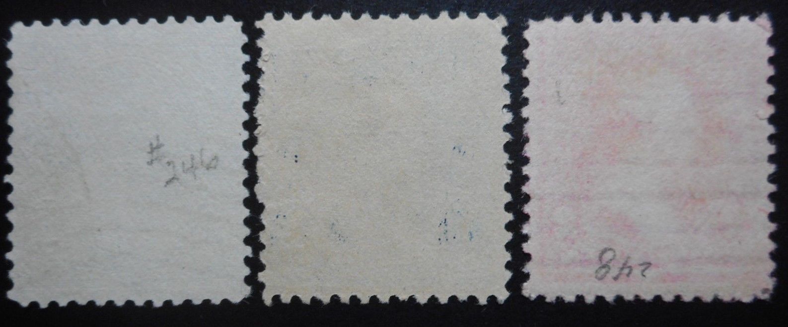 U.S.Stamp:Scott#246,#247,#248, 1c & 2c,  The First Bureau issues, Series of 1894