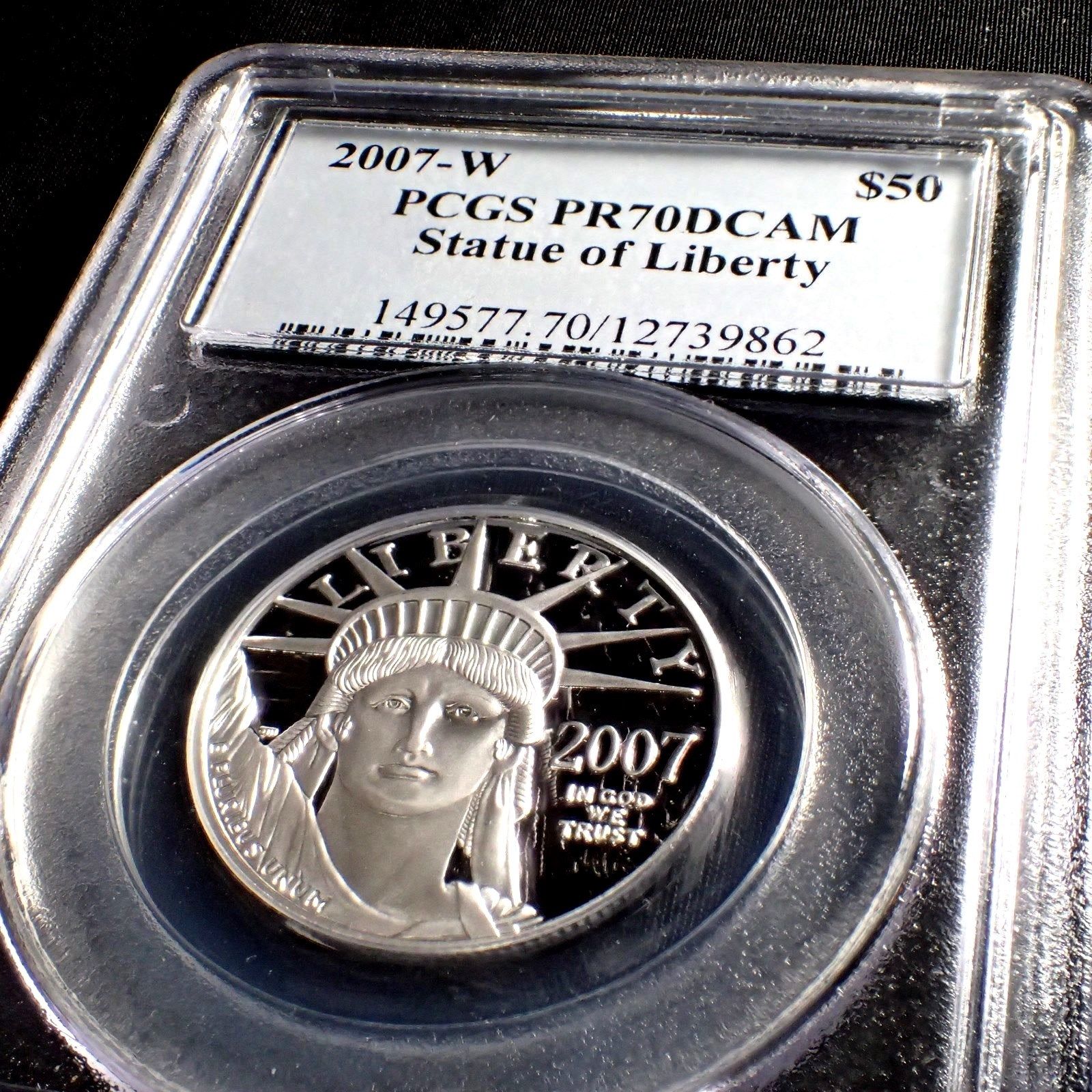 2007-W  $50  1/2oz  Platinum Eagle Proof  PCGS  PR70 DCAM