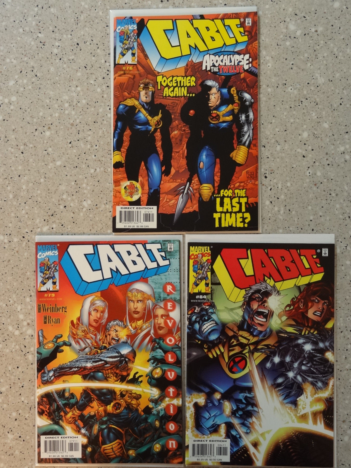 Cable #76, #79, & #84 - 3 Comic Lot  (Marvel Comics, 2000)