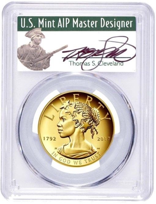 2017 W $100 AMERICAN LIBERTY GOLD HIGH RELIEF PCGS PR70 THOMAS CLEVELAND SIGNED