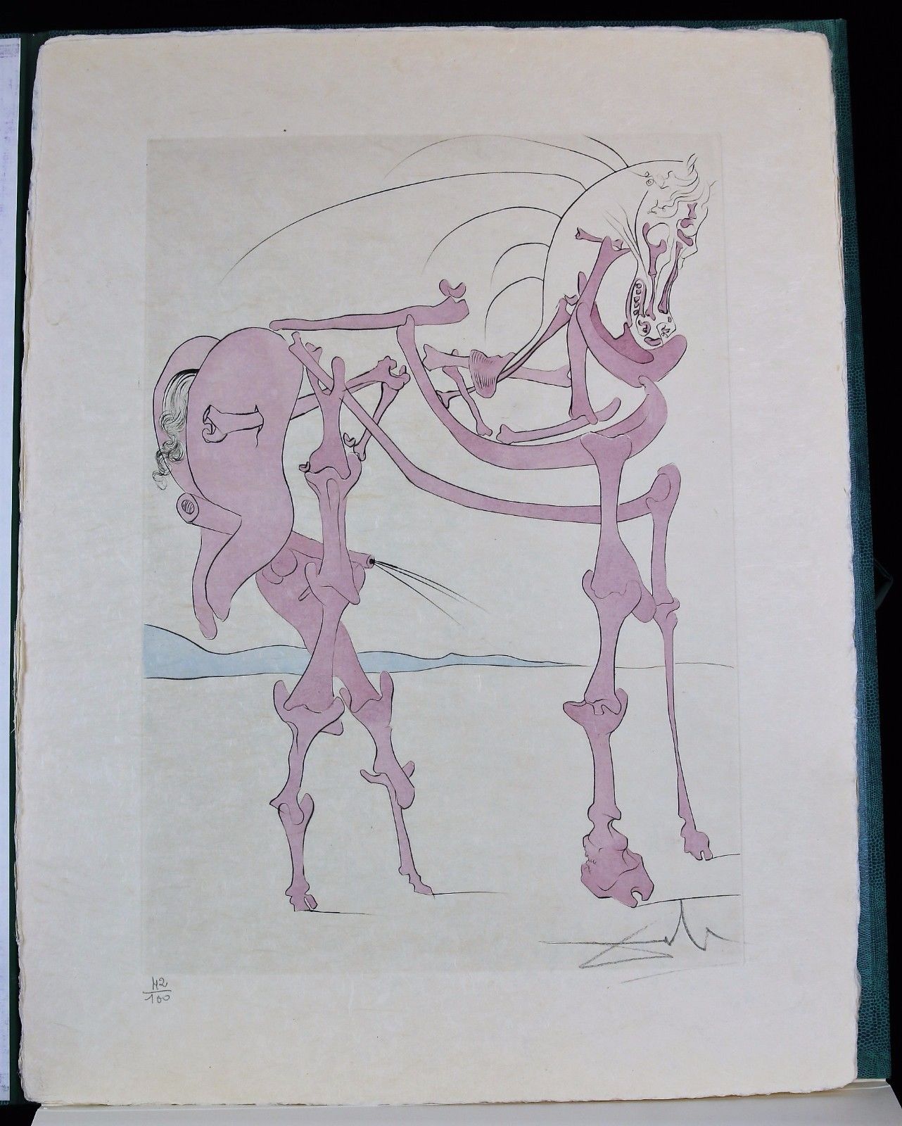 SALVADOR DALI Portfolio HOMMAGE A QUEVEDO Signed 6 Gravures JAPAN PAPER 1975