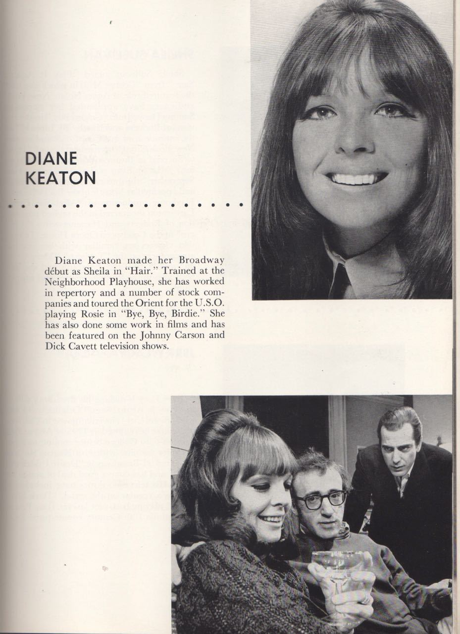 Woody Allen  "Play It Again, Sam" Broadway  Souvenir Program 1969  Diane Keaton