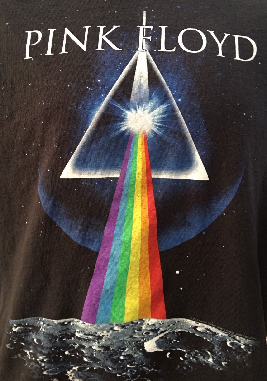 Vintage Original Pink Floyd Dark Side of the Moon 2012 Concert T Shirt Med Rock